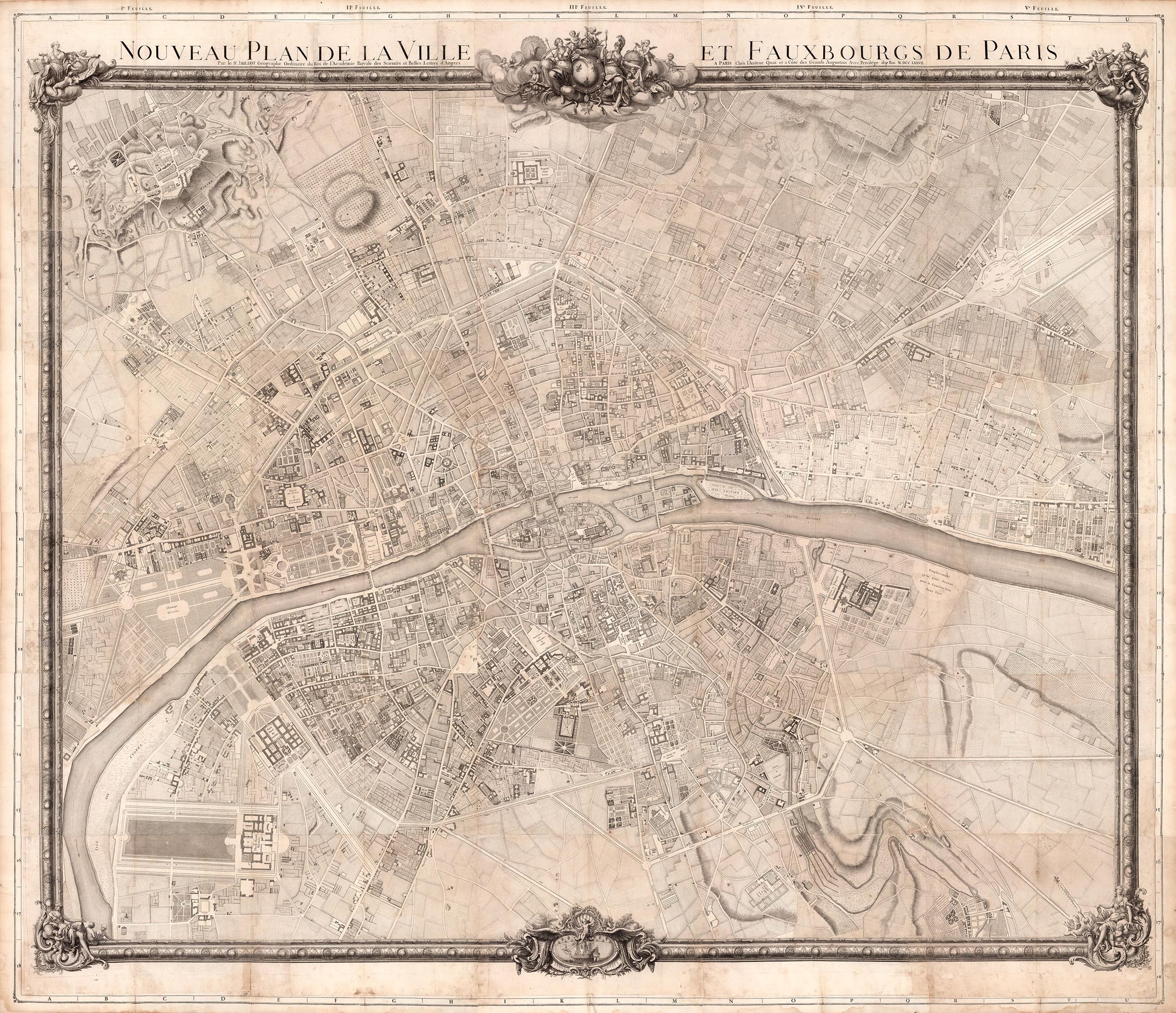 1600s Antique Map Note Cards Ancien Continent Pack of 8