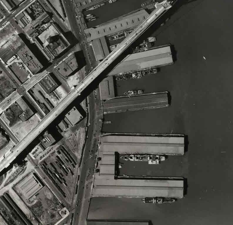 AT&T Park, San Francisco, California, Aerial photograph of …