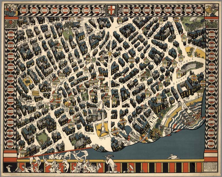 Panoramic Old City Map 1868 Lafayette Historic Birds Eye View Vintage Map Art Print Indiana Map
