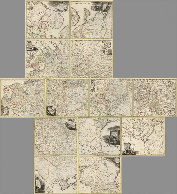 David Rumsey Historical Map Collection | First Atlas of Russia ...